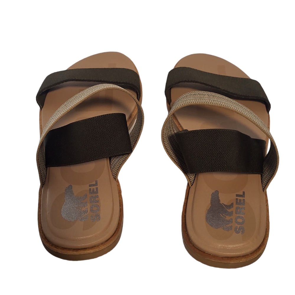 Sorel Colorblock Flat Sandals Nib Size Size 11. - image 3